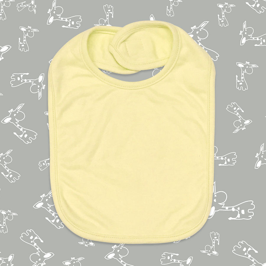 Baby Bib - Yellow - Polycotton Blend - LG3462P - The Laughing Giraffe®